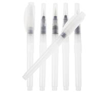 Feutres Pinceaux Aquarelle Blancs en Plastique, Lot de 6 Pièces