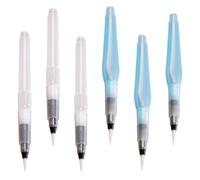 Feutres Pinceaux Aquarelle Portables 6pcs en Plastique Nylon pour Peinture