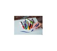 Feutres pinceaux - GIOTTO - Turbo Soft Brush - 10 pcs - Couleurs vives - Pointe flexible