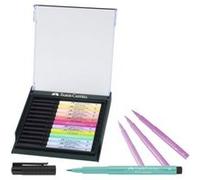 Faber-Castell 267420 - Crayon à encre de Chine Pitt Artist Pen brush, boîte de 12, pastel