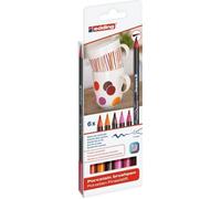 Feutres porcelaines - EDDING - E4200 - Assortiment de 6 - Couleurs chaudes - 21 x 7,3 x 1,4 cm