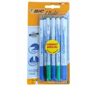 Feutres pour tableau blanc - BIC - Velleda - Lot de 10 - Pointe fine - Effaçables à sec