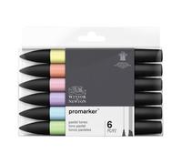 Feutres - Promarker - 6 couleurs pastel - Winsor et Newton - Dessin - Illustration