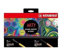 Feutres - Stabilo - Stylo 68 Arty Creative - Boîte De 68 Pièces - Pointe Fine - Couleurs Assorties