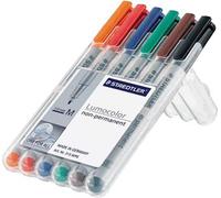 Feutres STAEDTLER Lumocolor non-permanents avec étui /315 WP6 contenu 6 pcs