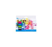 Feutres - TALENS - Ecoline - Set de base - 6 couleurs - Pointe double