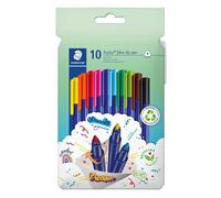 Staedtler Feutres triplus color 323 C10 – triangulaire, pointe 1,00 mm, Dry Safe, 10 feutres
