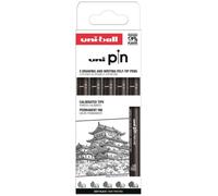 Pochette 5 Stylos feutres Pin Pointes calibrées impaires