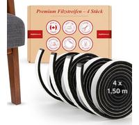 Feutrine autocollante pour Meuble de Protection Sol, Feutre adhésif pour Meuble, Longueur env. 1,5 m, Largeur 13mm, épaisseur 5 mm - Made in Canada