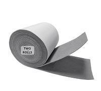 Feutrine Autocollante Rouleau, Tissu de Feutre Adhésif, Feutre Collant pour Box Liner Cup Mat Cadres Meubles 1,4 mm D'épaisseur 10x250cm 2 Rouleaux (Gris)