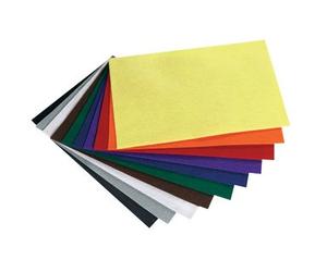 Feutrine de bricolage, 200 x 300 mm, 150 g/m2,couleurs