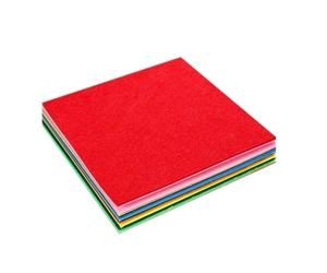Feutrine Feuille de feutre non tissé 40 cm (15,75 pouces), pièces, 1 mm d'épaisseur, couleurs, plusieurs tailles, ensemble tissu for patchwork et couture Feutrine loisir creatif(30x30cm)