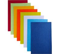 Feutrine Loisir Creatif,Tissu De Feutre 2 Mm D'épaisseur,8 Pièces 20x30cm Feuilles De Feutre Rigide,Feutrine De Couleur Pour L'artisanat(Série Jaune Orange)