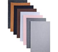 Feutrine Loisir Creatif,Tissu De Feutre 2 Mm D'épaisseur,8 Pièces 20x30cm Feuilles De Feutre Rigide,Feutrine De Couleur Pour L'artisanat(Série Gris Marron)