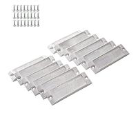 Feuunly 12 Pièces Catadioptre Remorque Blanc Rectangulaire, Catadioptre Visser Rectangulaires Blanc, Catadioptre Blanc pour Remorque Voiture Caravanes Machines Agricoles Bicyclette Tracteur (Blanc)