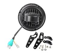 Feux Additionnels Moto pour Phare De Moto Universel 1 Pièce 7 Pouces Rond avec Support Faisceau Blanc Ambre DRL Phare