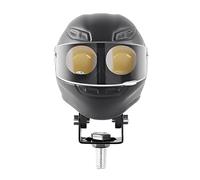 Feux Anti-Brouillard À LED Pour Motocyclettes - Projecteur Extérieur Étanche,Feu de Travail pour Motocyclette en Forme de Casque avec Flash Double Couleur | Destinés À L'Aventure En Plein Air Et Au Tr