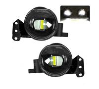 Feux anti-brouillard Phare Antibrouillard 12 V Voiture Phare DRL À LED Lentille Blanche, Yeux D'ange, Halogène, Accessoires Pour BMW E60, E90, E63, E46, 323i, 325i, 525i(LED White A)