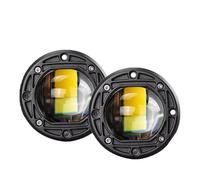Feux Antibrouillard Lampe Travail Encastrée LED 8D 3 Pouces Feu Brouillard Bicolore 30W Faisceau Conduite Carré Rond Pour Camion Tout-terrain 4X4 ATV Moto Phare Antibrouillard(2 Pcs-A)