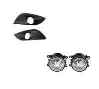 Feux Antibrouillard Pour Ford Pour Focus 2 MK2 2009-2011 Phares À LED Couvercle De Phare Antibrouillard Calandre Chromée Kit Commutateur Faisceau Ampoule antibrouillard(Halogen and covers)