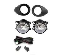 Feux Antibrouillard Pour Ford Pour Focus 3 2012-2014 LED Antibrouillard Couvercle Lumière Chromé Cadres Lampe Gril Phare Faisceau Câbles Phare Antibrouillard(Frame A halogen wire)