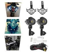 Feux antibrouillard pour motos 2 pièces | Projecteurs LED antibrouillard, phares supplémentaires, feux de circulation pour BMW R1200GS F800GS F700GS F650FS noir
