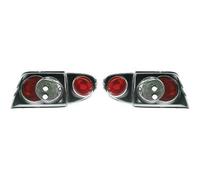 Feux Arrière Clairs Noirs Pour Ford Escort 1995-99 3 Portes Hatchback Paire