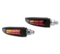 Feux arrière/clignotants LED HIGHSIDER pro - Arc - noir/fumé - homologué E -