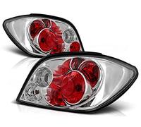 Feux arrière compatibles avec Peugeot 307 2001 2002 2003 2004 2005 2006 2007 Berline 3 portes 5 portes GV-1941 Ensemble de feux arrière 1 paire côté conducteur et passager complet Ensemble chromé