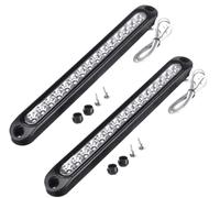 Feux arrière de frein à LED, EONYUANGUO 2 pièces 15 LED feu d'arrêt arrière ultra-mince feu arrière feu arrière remorque camion caravanes UTE feu d'arrêt (blanc)