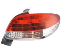 Feux Arrière De Queue Rouges-Clairs En Cristal LED Paire Pour Peugeot 206