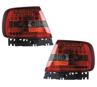 Feux Arrière De Queue Rouges-Noirs LED Paire Pour Audi A4 B5 11/94-9/00