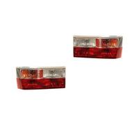 Feux arrière design crystal rouge et blanc pour VW Golf 1 Berline et Cabriolet - la paire