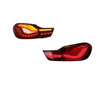 Feux arrière Ensemble De Feux Arrière De Voiture Pour BMW Série 4 Pour M4 13-21 Clignotants Dynamiques LED Feux Arrière Feux Arrière Inversés Feu Arrière(Rouge)