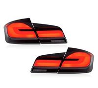 Feux arrière Feux Arrière LED Pour BMW Série 5 F10 F18 2011-2017 Feux À Scintillement D'eau Qui Coule Antibrouillard Plug And Play Ensemble Feu Arrière(Rouge)