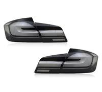 Feux arrière Feux Arrière LED Pour BMW Série 5 F10 F18 2011-2017 Feux À Scintillement D'eau Qui Coule Antibrouillard Plug And Play Ensemble Feu Arrière(BLANC)