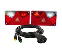 Feux arrière LED ASPÖCK + faisceau MANTES 7 m,13 broches