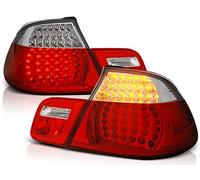 Feux arrière LED compatibles avec BMW Série 3 E46 1999 2000 2001 2002 2003 Cabrio GV-668 1 paire de feux arrière côté conducteur et passager, ensemble complet rouge et blanc