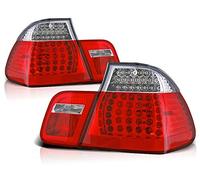 Feux arrière LED compatibles avec BMW Série 3 E46 2001 2002 2003 2004 2005 Berline GV-689 1 paire de feux arrière côté conducteur et passager Rouge Blanc