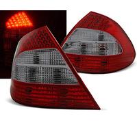 Feux arrière LED compatibles avec Mercedes-Benz W211 Classe E 2002 2003 2004 2005 2006 Berline GV-829 1 paire de feux arrière côté conducteur et passager Rouge fumé