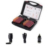 Feux arrière magnétiques sans fil for remorque, kit d'éclairage LED sans fil for remorque, éclairage LED rechargeable for remorque, feux arrière magnétiques sans fil for remorque, for camion, camping-