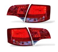 Feux Arrière pour Audi A4 B7 Avant 2004-2008 Avec LED En Rouge Transparent