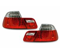 Feux Arrière Pour BMW E46 Coupé 2003-06 Rouge-Clair Cristal-Look LED