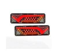 Feux Arrière Remorques 2 PCS 12V-24V Clignotant Frein Inverse Signal Camion Feu Arrière Feux Arrière Lampe Remorque Camion Bus Camper Caravane Feux Arrières Auto