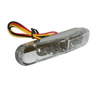 Feux arrière Replay FEU 50 A BOITE - MOTO TRIANGLE TRANSPARENT LEDS SANS PLAQUE 6 ROUGES HOMOLOGUE CE