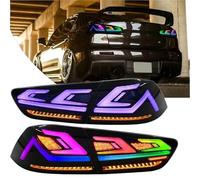 Feux arrière RGB (paire) compatibles avec Mitsubishi Lancer-EX ES et Lancer Evo X GTS (modèles 2008-2018) : feux de freinage recul à LED modifiés(Pair of RGB)