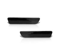 Feux Arrière Verre Lentille Transparente Fumée Arrière Marqueur Latéral Indicateur Lumineux Garde-boue Boîtiers Évasés Pour Ford Pour Mustang 2005-2009(Smoked Lens)