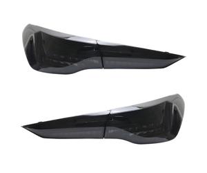 Feux arrière Voiture Compatible Avec BMW Pour CSL 2020-2023 Feu Arrière Ensembles M4 Modifié Feu Jour DRL Arrière Feu Clignotant Dynamique Clignotant Flottant Ligne Voiture Lampe(Smoked Black)