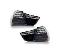 feux arrière voiture Pour BMW série 3 E90 i318 i320 2005-2012 LED feu arrière de voiture assemblage eau courante scintillement feux Plug and Play Luci stop posteriori(Red Black 09-12)