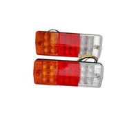 Feux Arrieres 2 Pièces 12V48V60V Voiture Feu Arrière LED Kits pour RV Camping-Car Remorque Camion Feu Stop Bateau Éclairage 12V 24V Clignotant Arrière Lampe Boîtier Feu Arrièr(60V 2PCS)